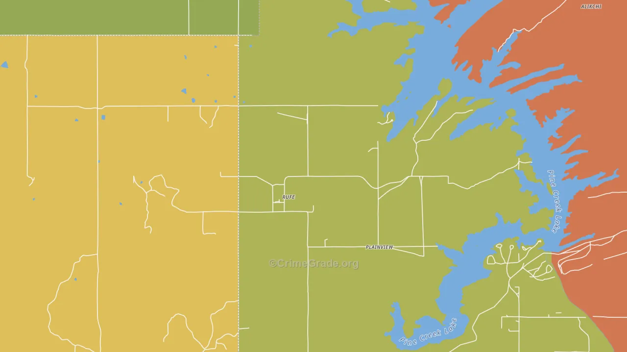 74755, OK Map of Theft Rates