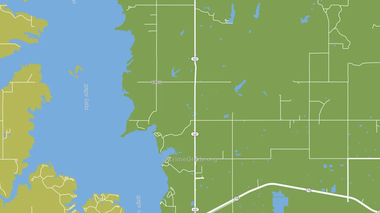 74756, OK Map of Theft Rates