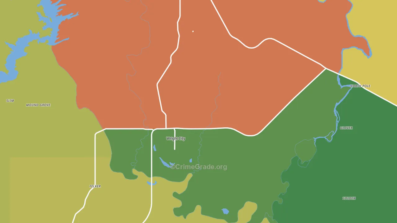 74766, OK Map of Theft Rates