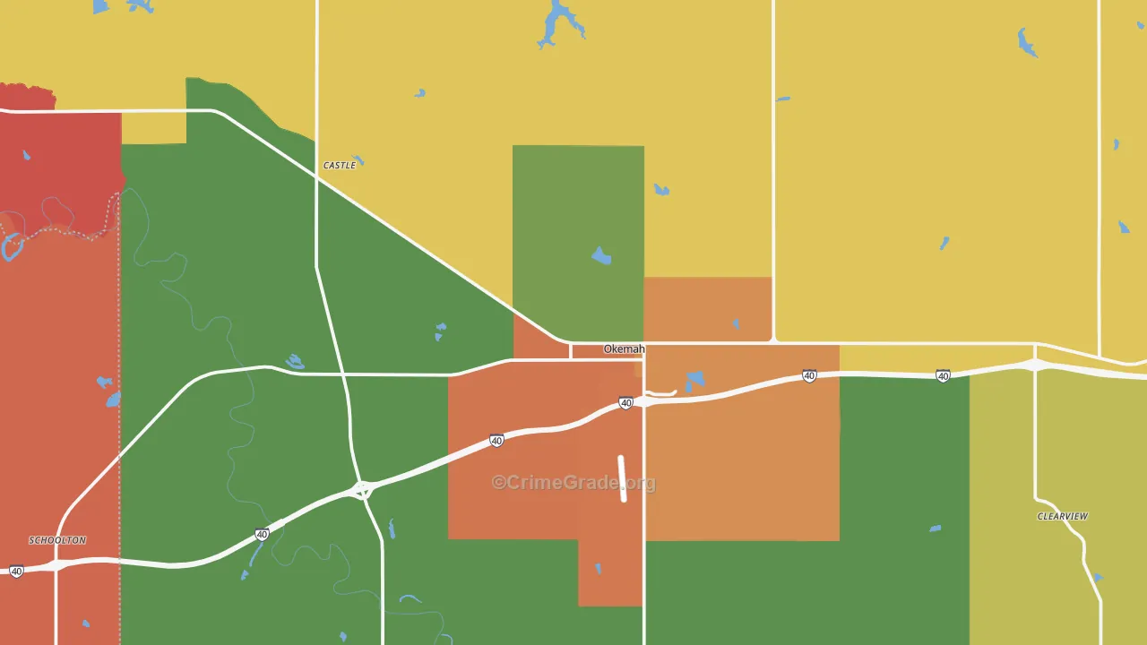 74859, OK Map of Theft Rates
