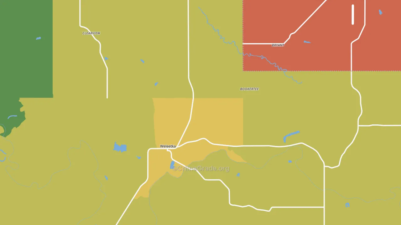 74880, OK Map of Theft Rates