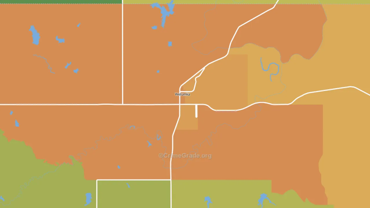 74883, OK Map of Theft Rates