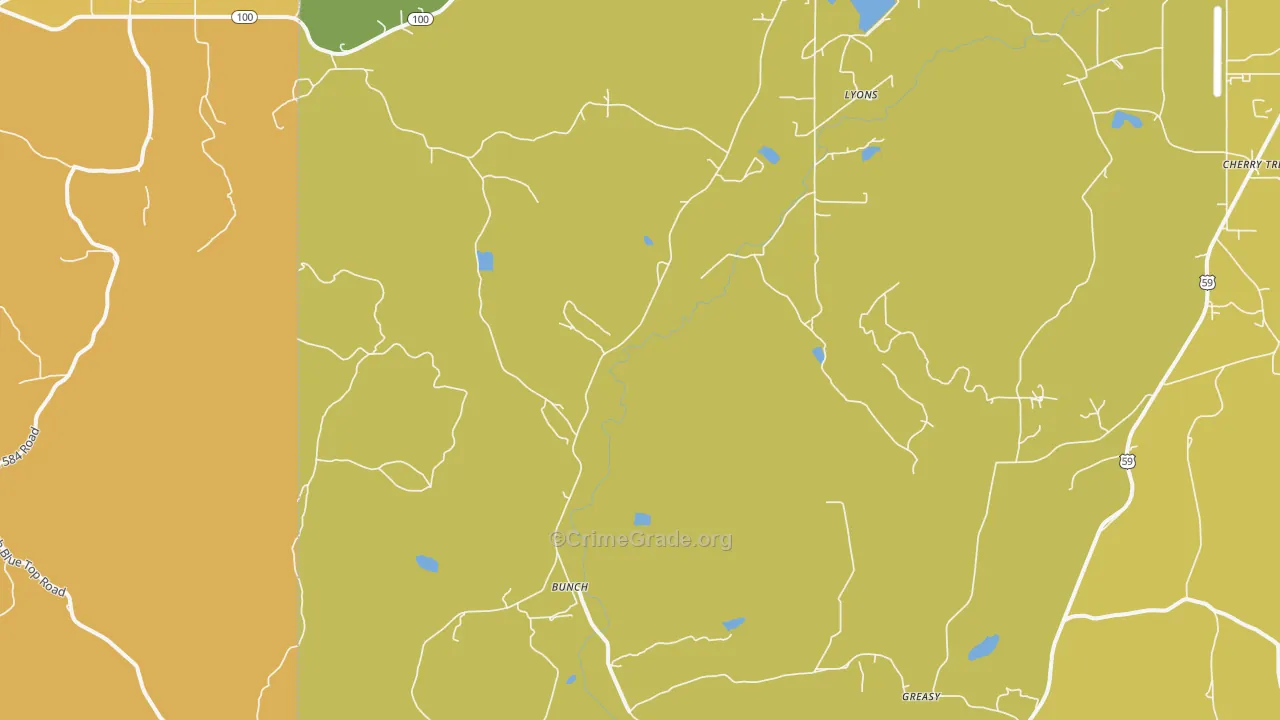 74931, OK Map of Theft Rates
