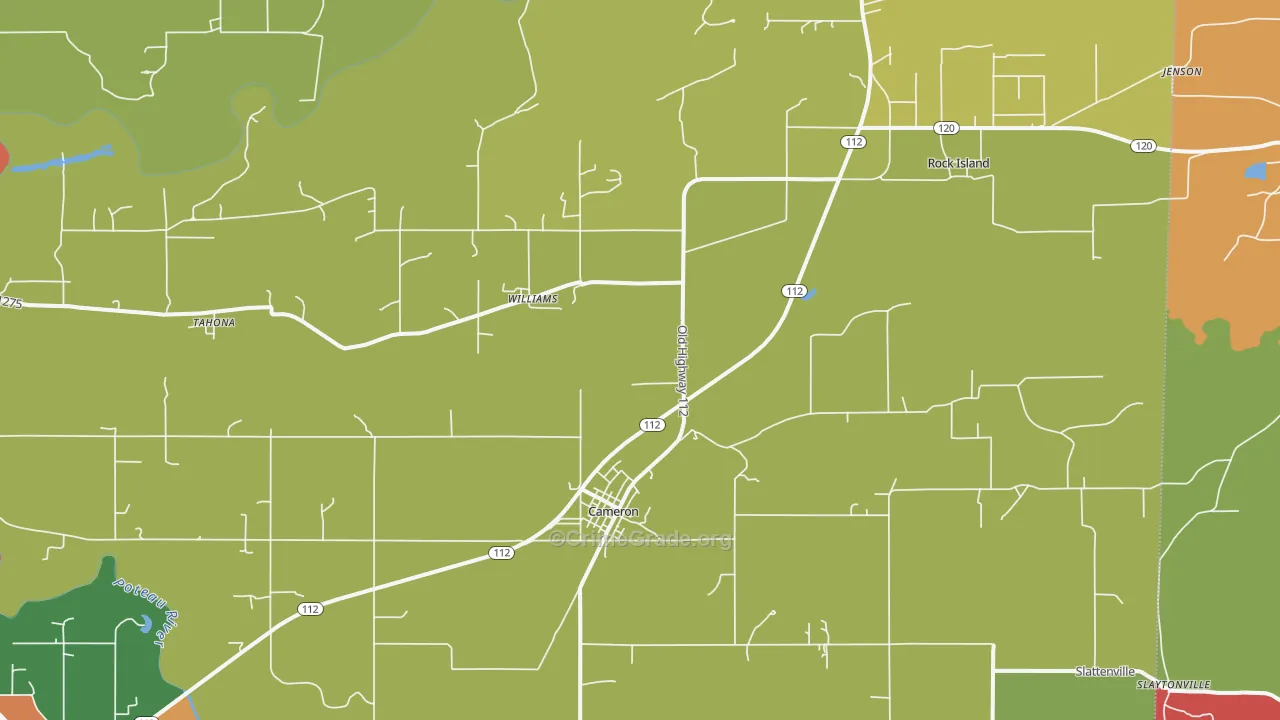 74932, OK Map of Theft Rates