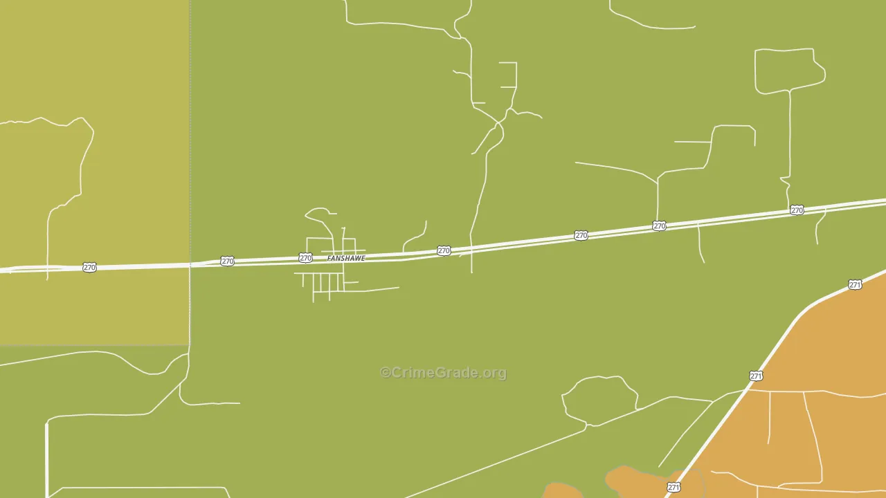 74935, OK Map of Theft Rates