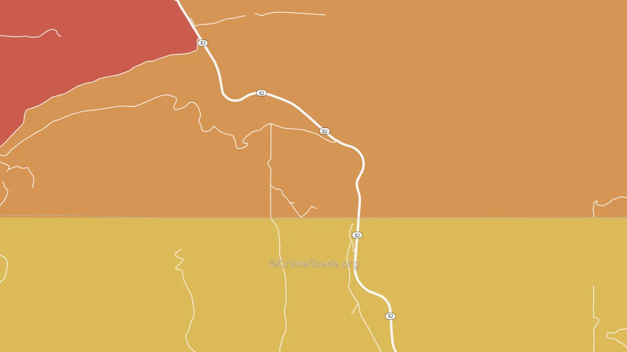 74943, OK Map of Theft Rates