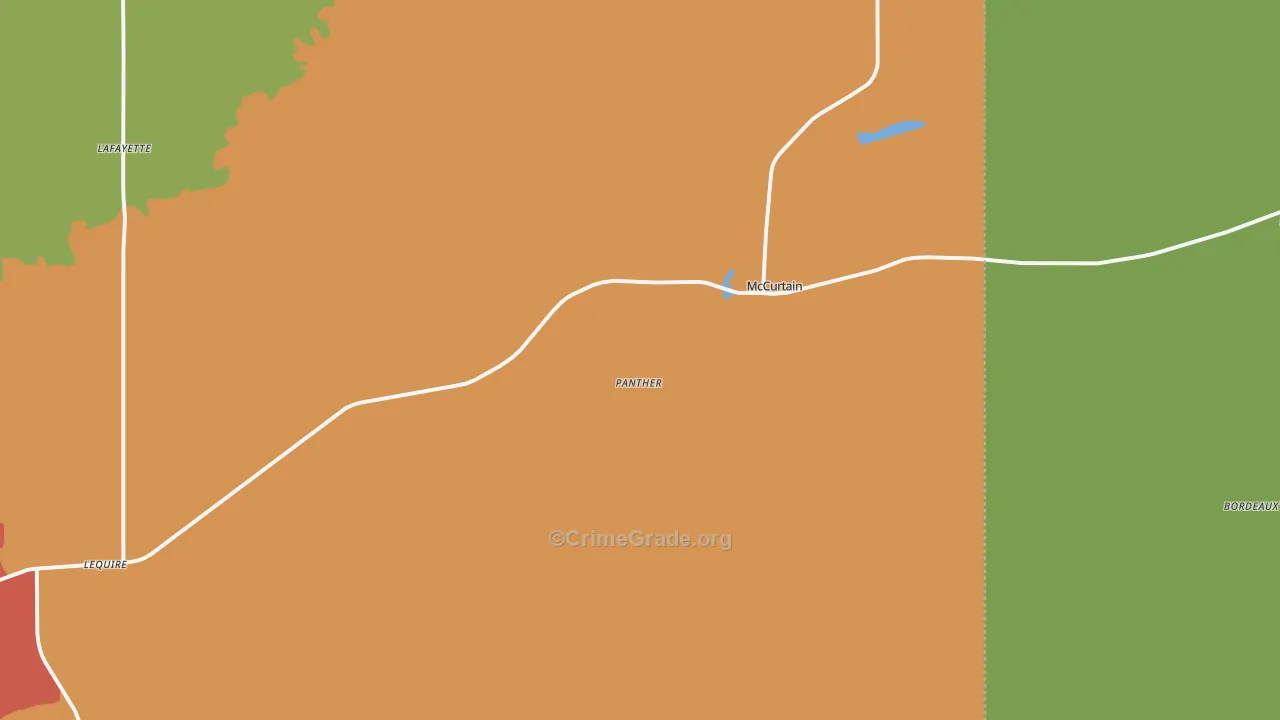 74944, OK Map of Theft Rates