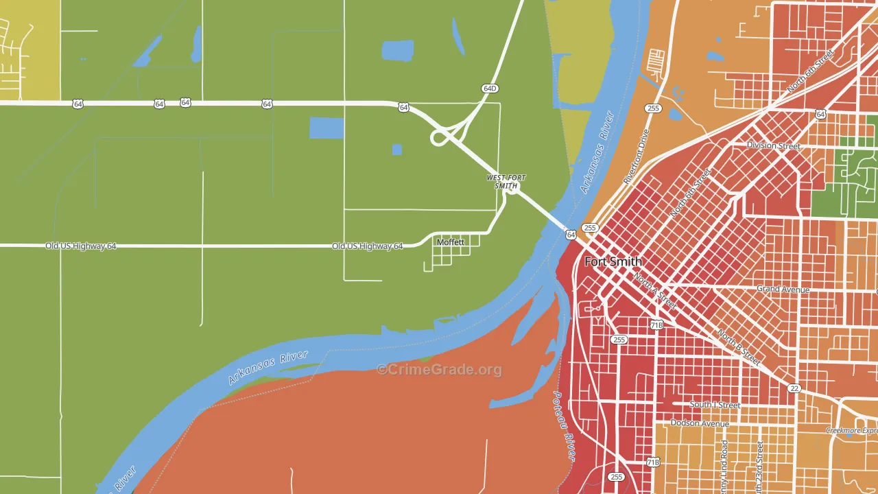 74946, OK Map of Theft Rates