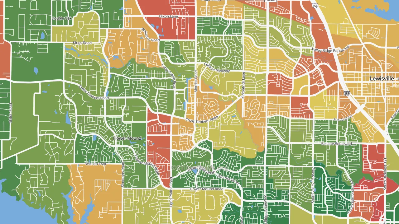 75028, TX Map of Theft Rates