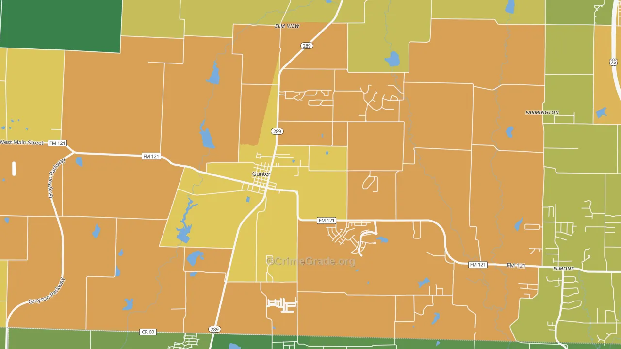 75058, TX Map of Theft Rates