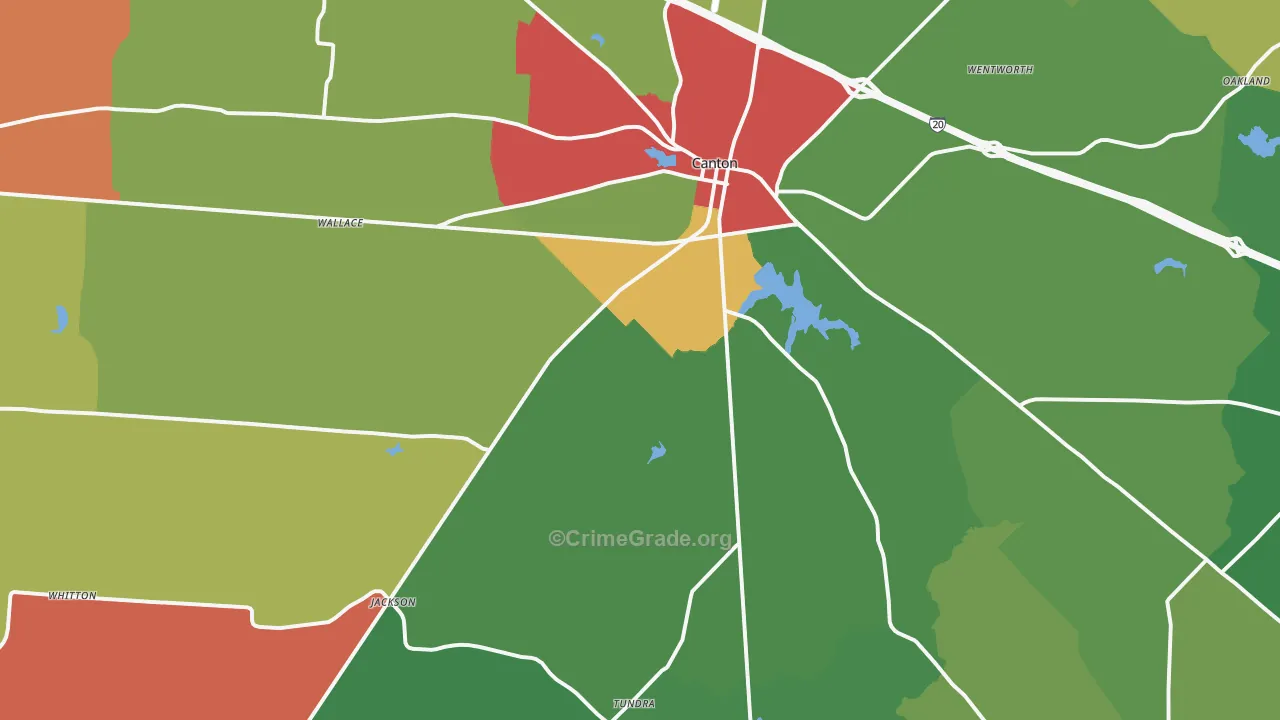 75103, TX Map of Theft Rates