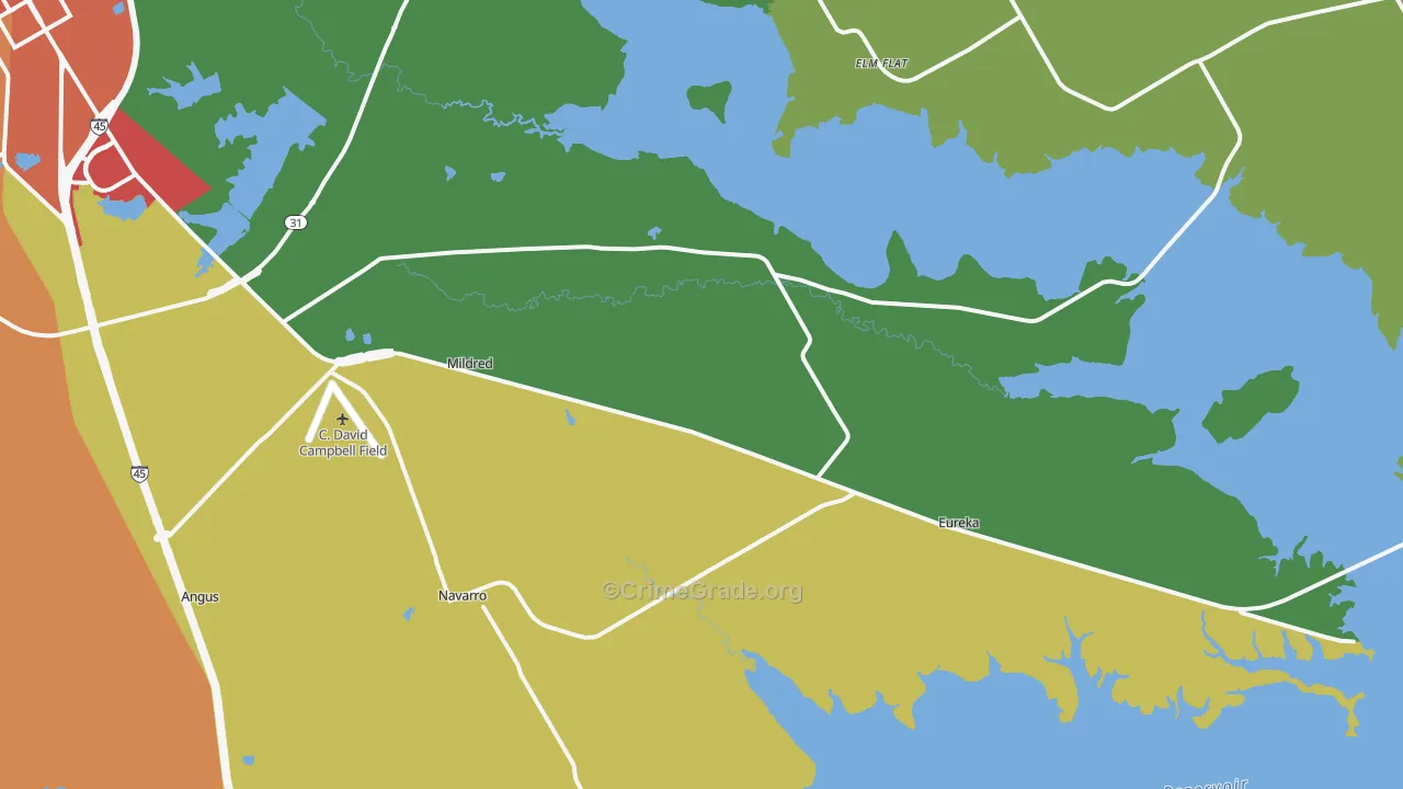 75109, TX Map of Theft Rates