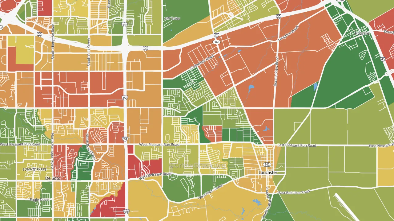 75134, TX Map of Theft Rates