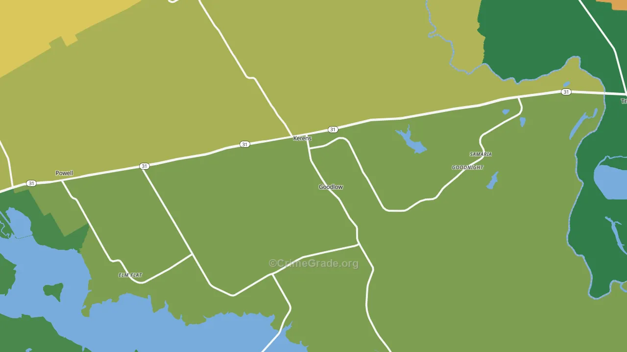 75144, TX Map of Theft Rates
