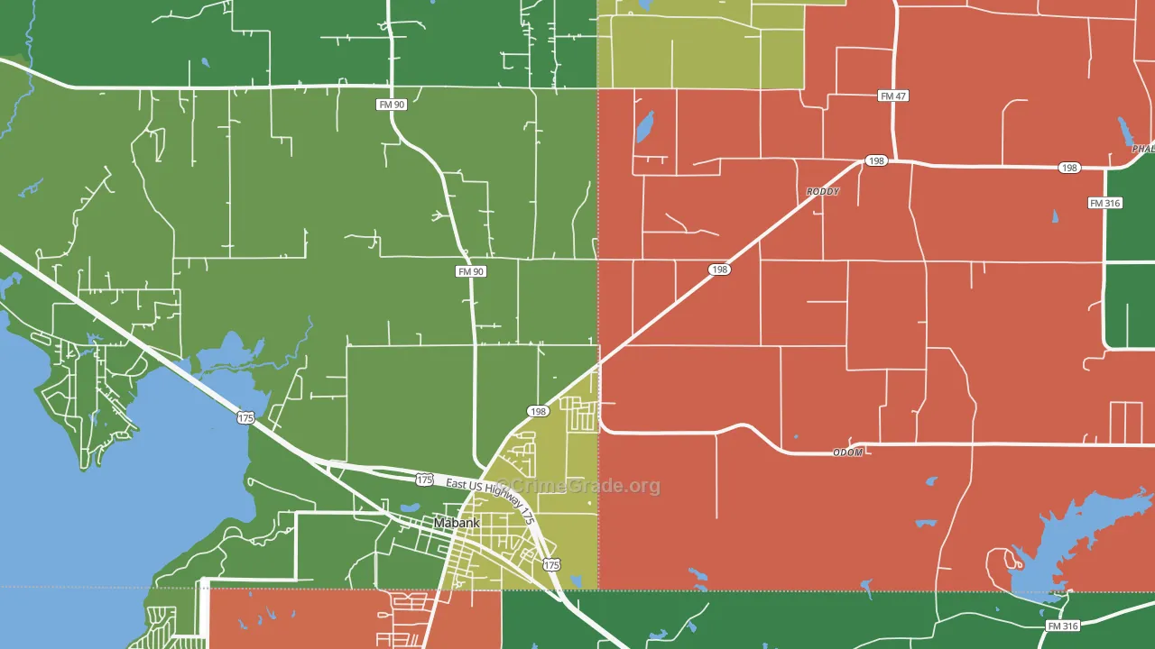 75147, TX Map of Theft Rates