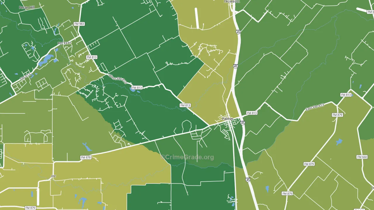 75152, TX Map of Theft Rates