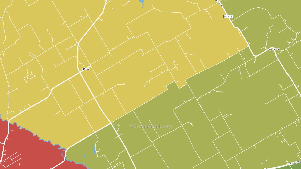 75153, TX Map of Theft Rates