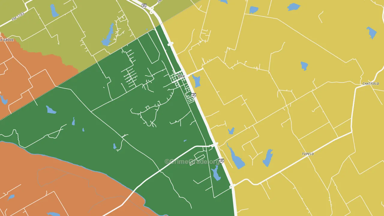 75155, TX Map of Theft Rates