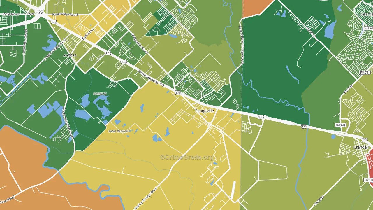 75159, TX Map of Theft Rates