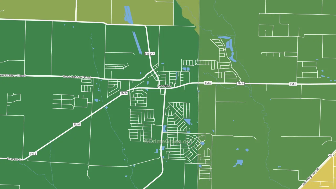75164, TX Map of Theft Rates