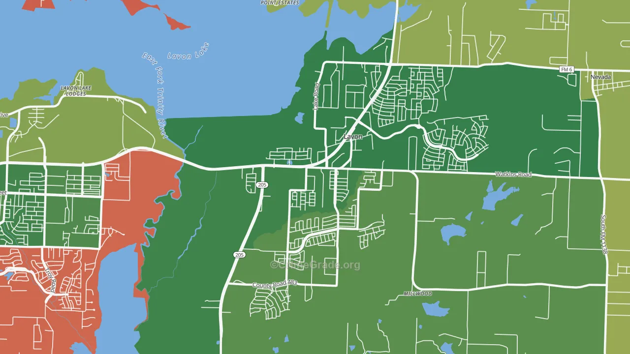 75166, TX Map of Theft Rates
