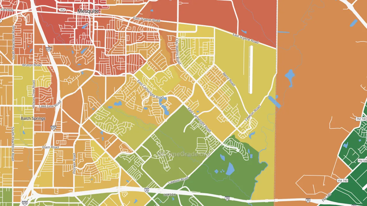 75181, TX Map of Theft Rates