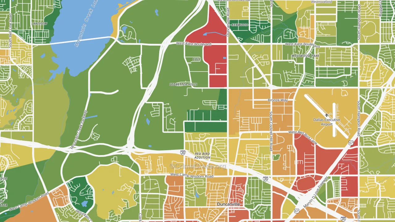 75236, TX Map of Theft Rates