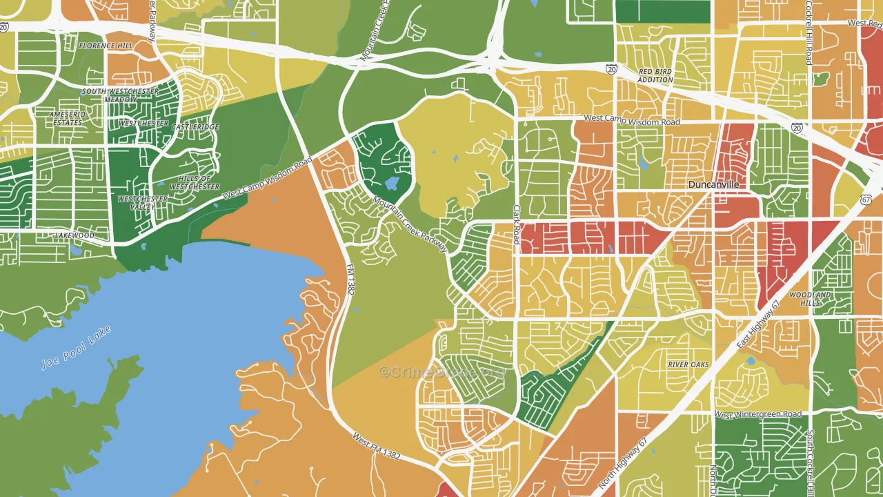 75249, TX Map of Theft Rates