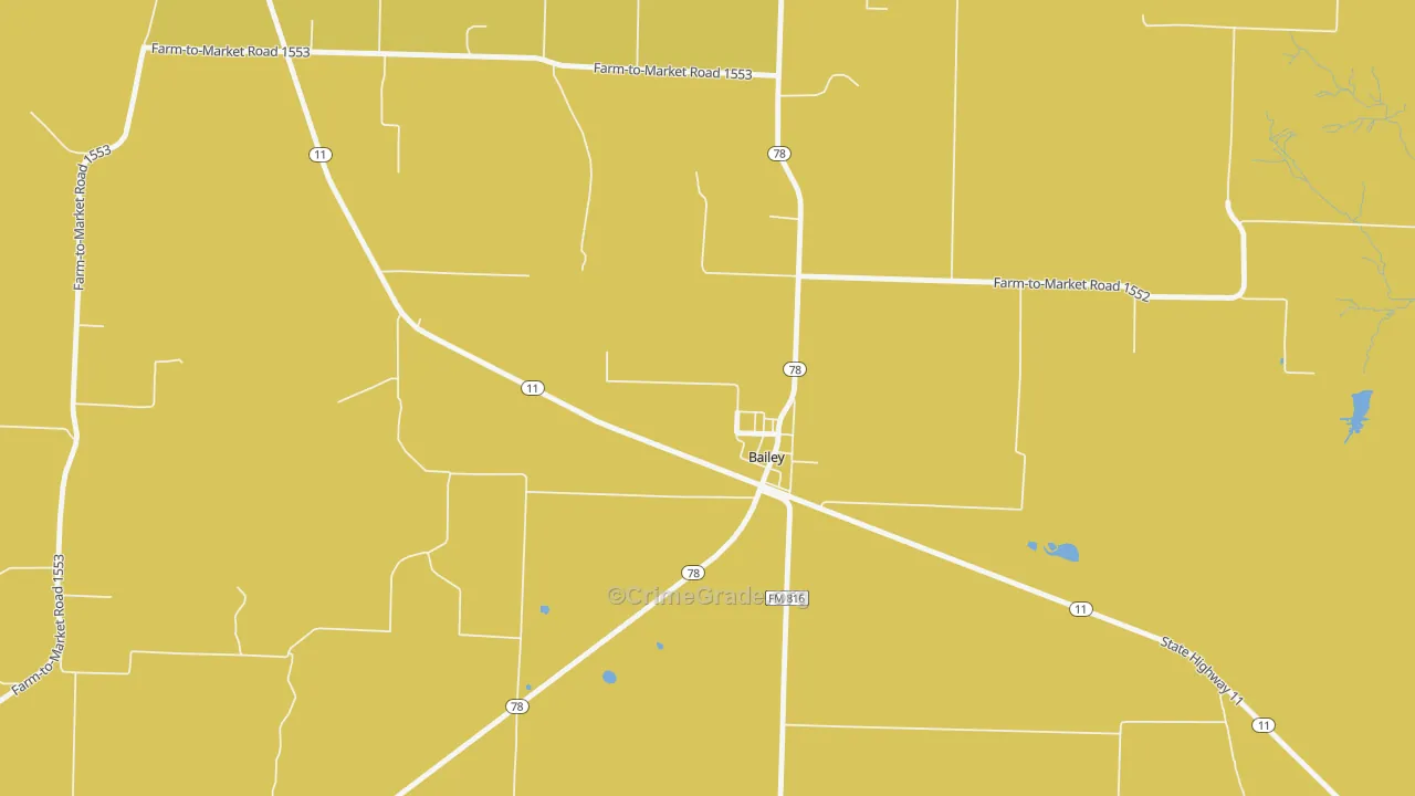 75413, TX Map of Theft Rates