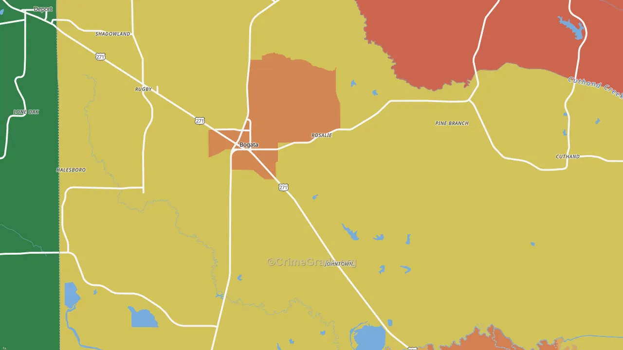 75417, TX Map of Theft Rates