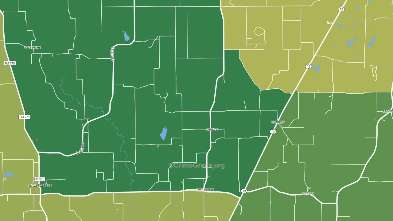 75420, TX Map of Theft Rates