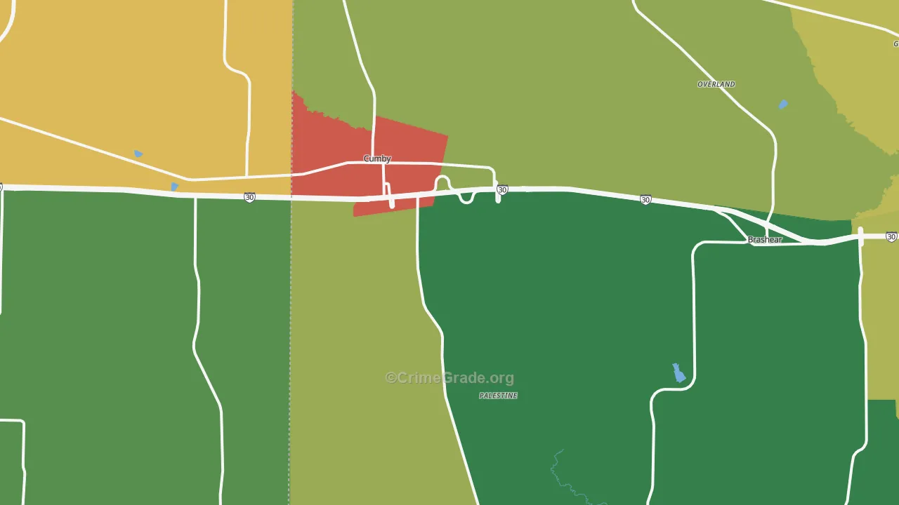 75433, TX Map of Theft Rates