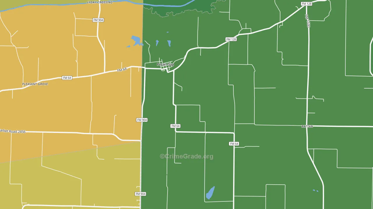 75469, TX Map of Theft Rates