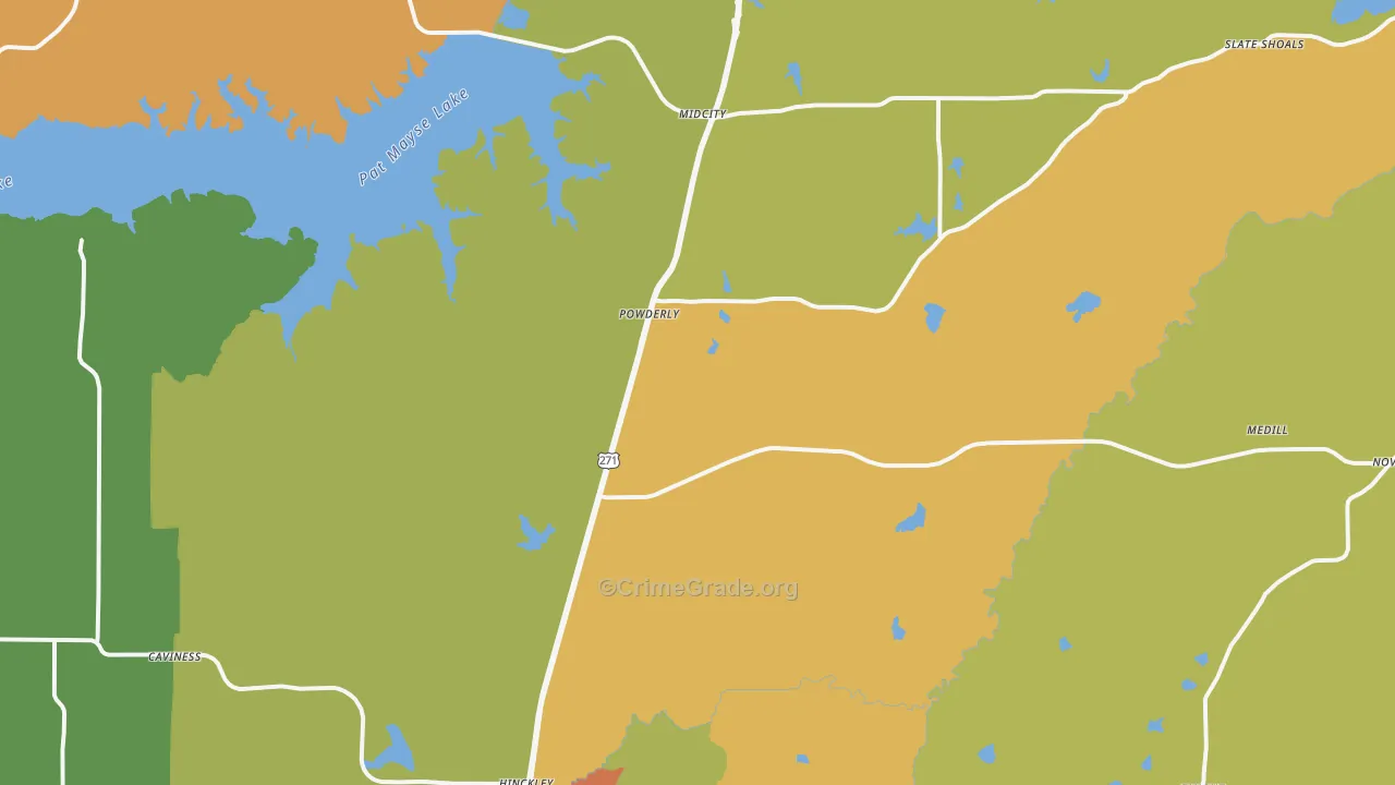 75473, TX Map of Theft Rates