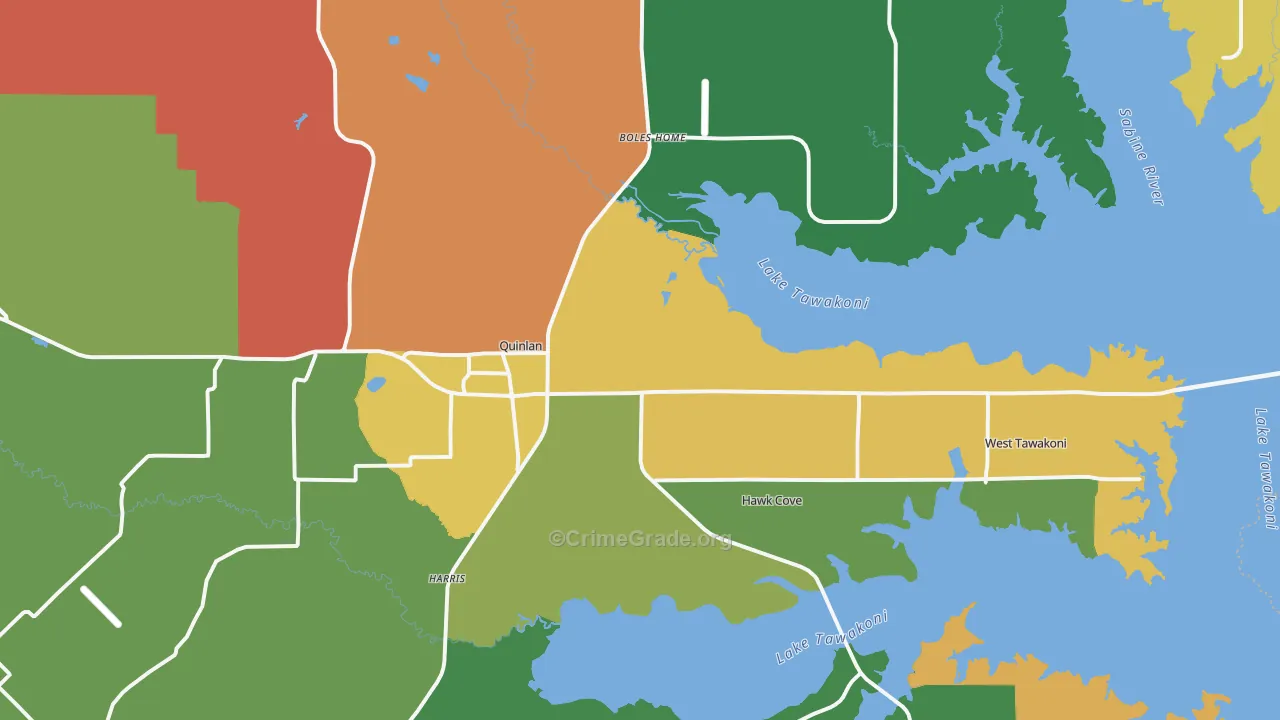 75474, TX Map of Theft Rates