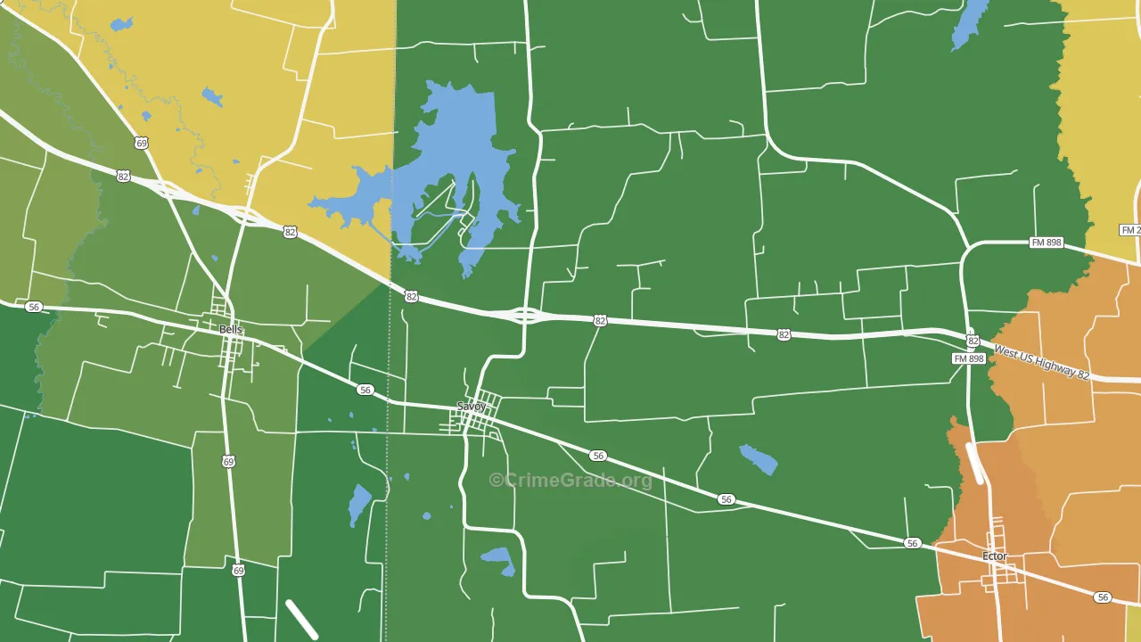 75479, TX Map of Theft Rates