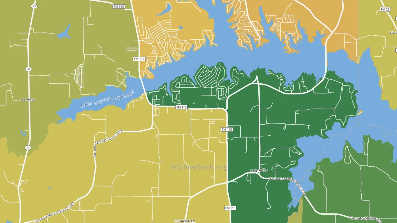 75480, TX Map of Theft Rates