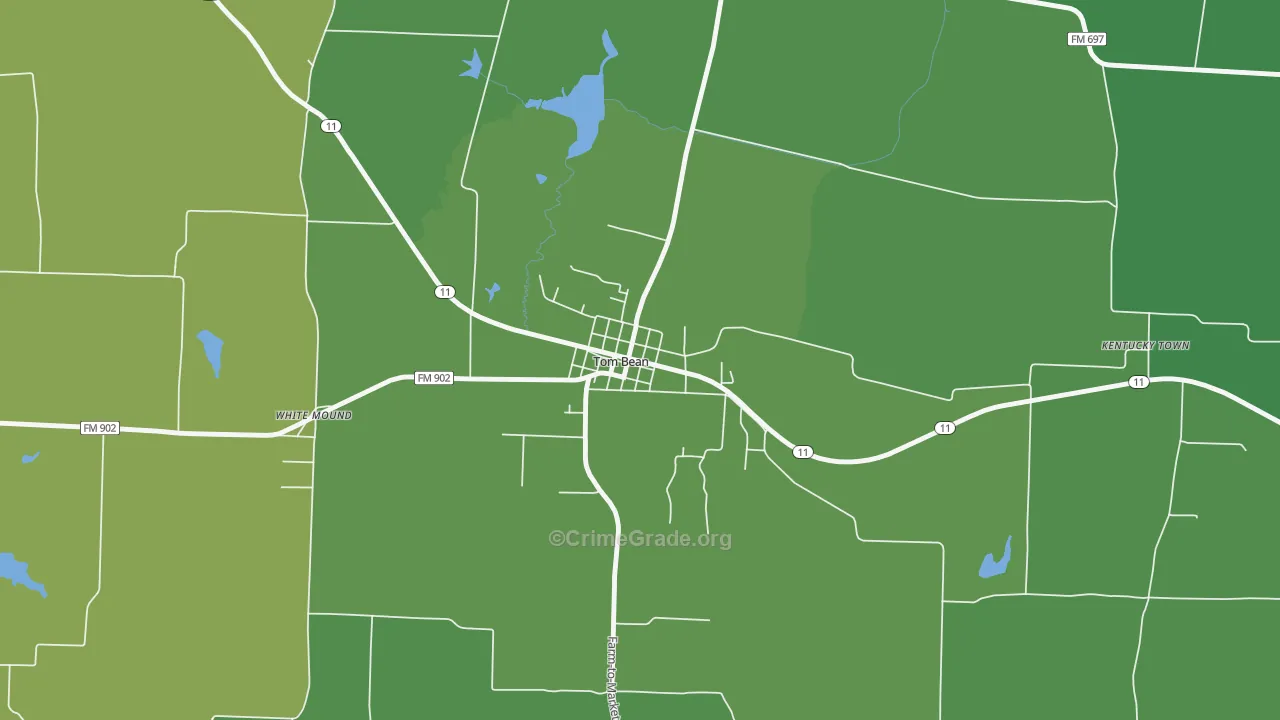 75489, TX Map of Theft Rates