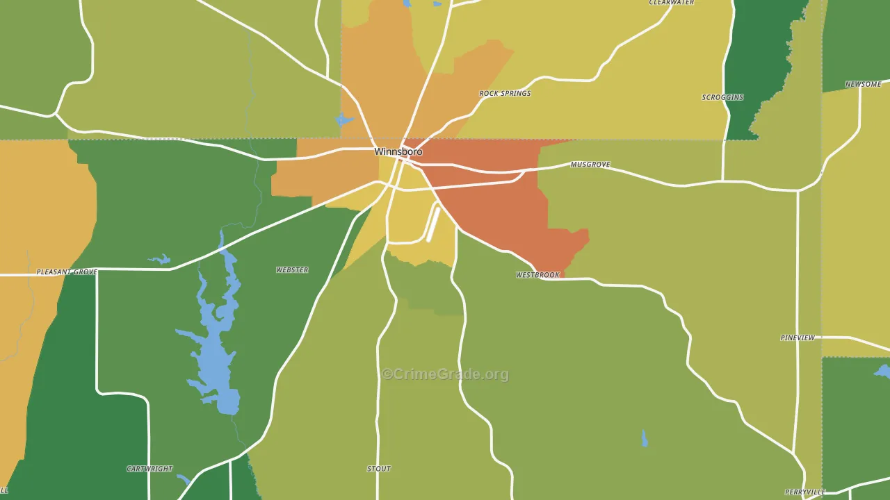 75494, TX Map of Theft Rates