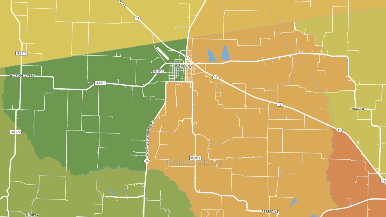 75496, TX Map of Theft Rates