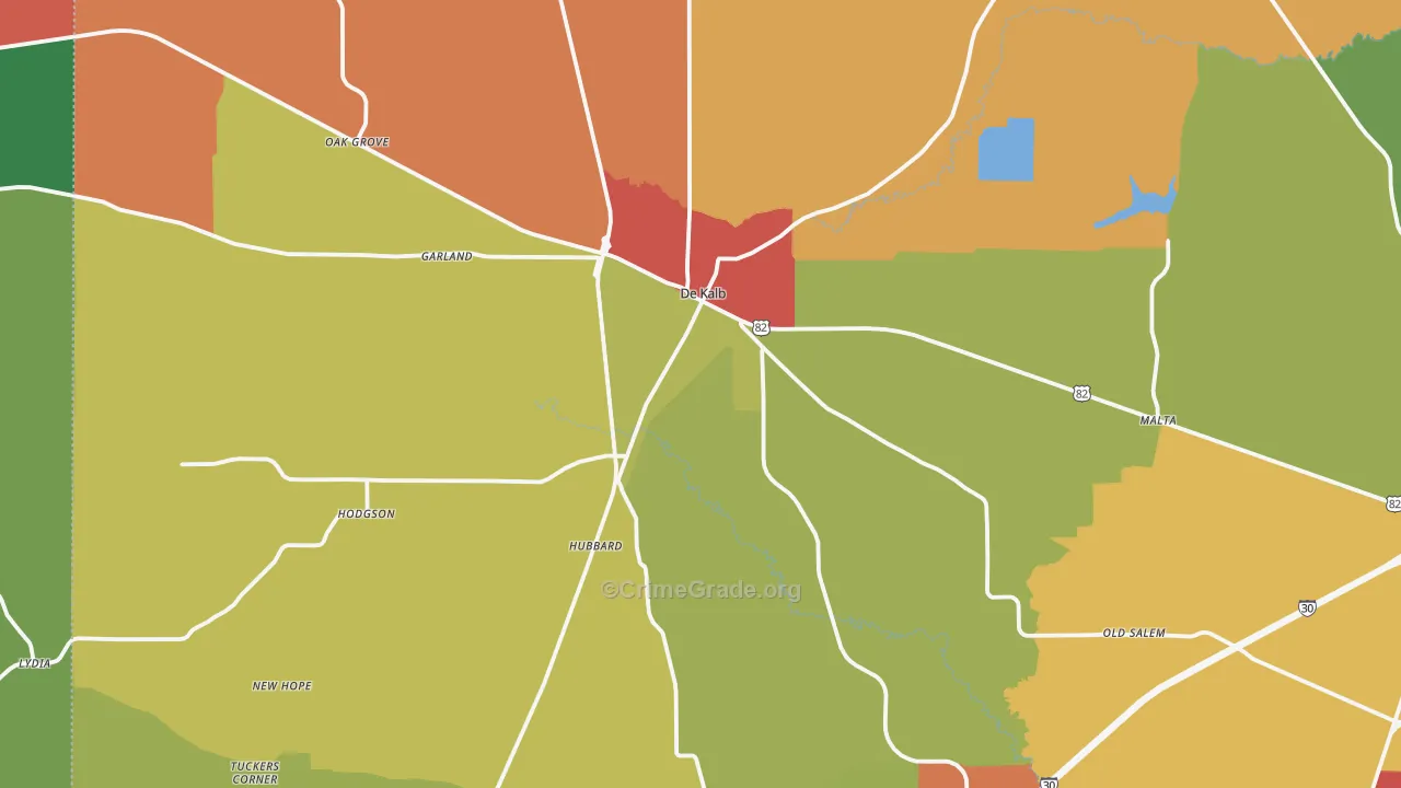 75559, TX Map of Theft Rates