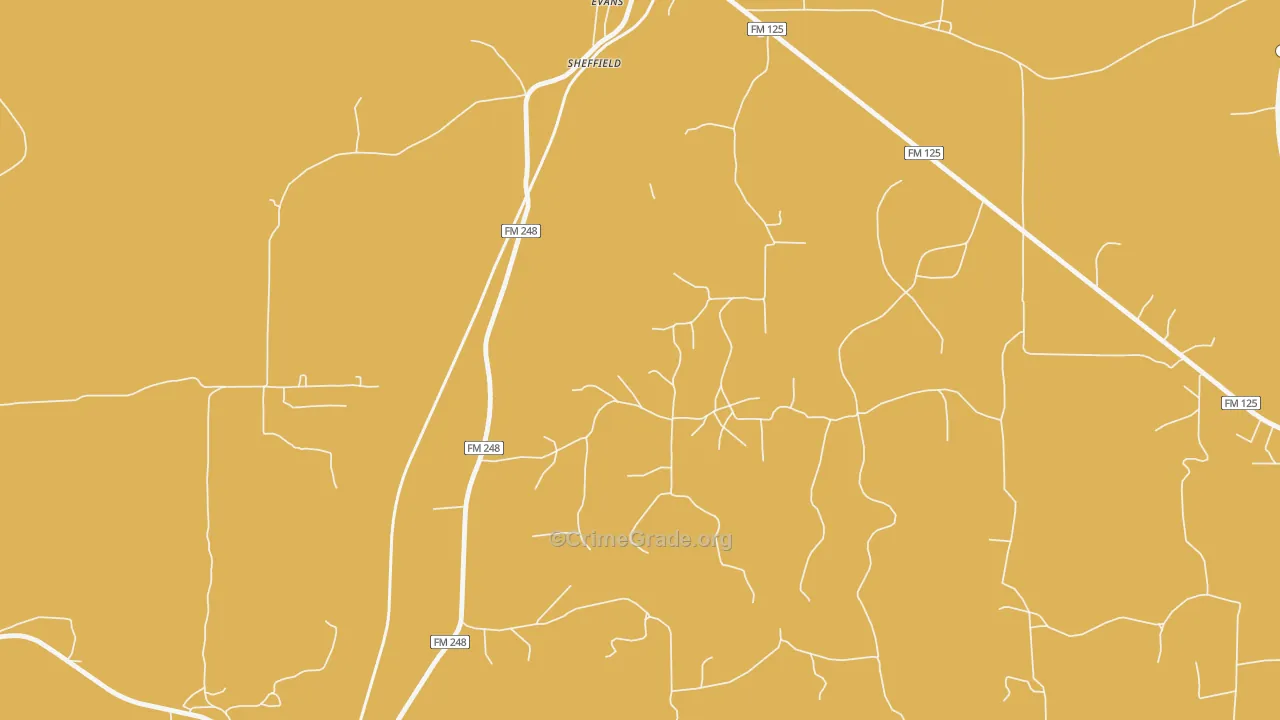 75562, TX Map of Theft Rates