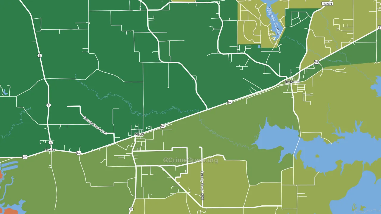 75567, TX Map of Theft Rates
