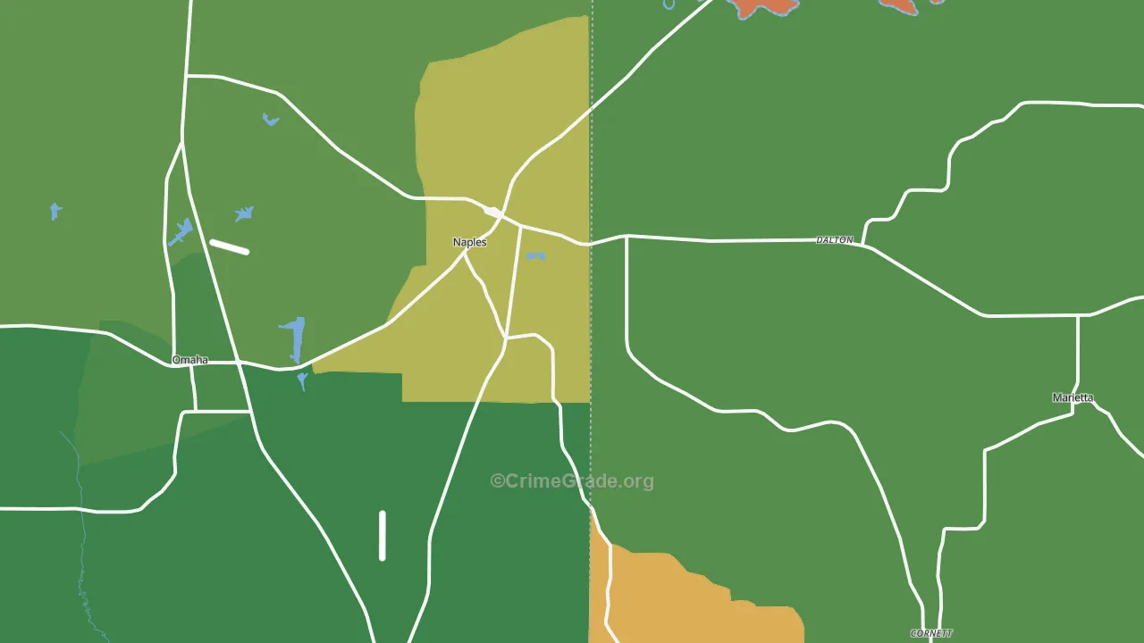 75568, TX Map of Theft Rates