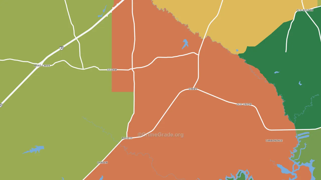 75574, TX Map of Theft Rates