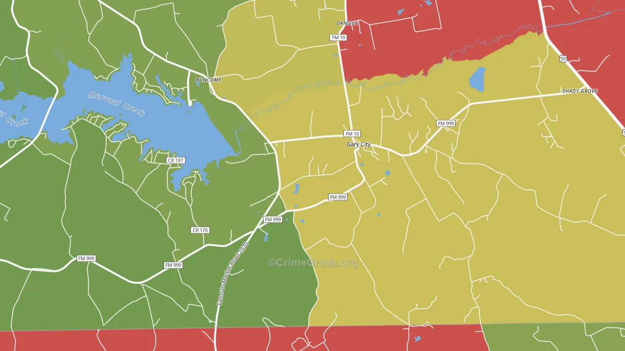 75643, TX Map of Theft Rates