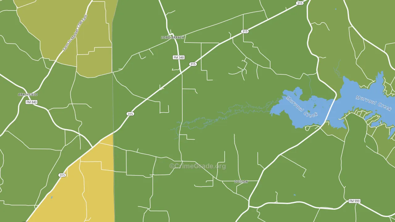 75669, TX Map of Theft Rates