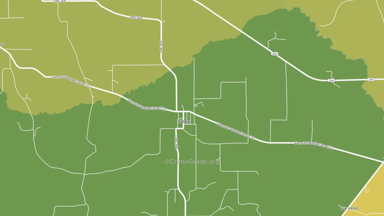 75764, TX Map of Theft Rates