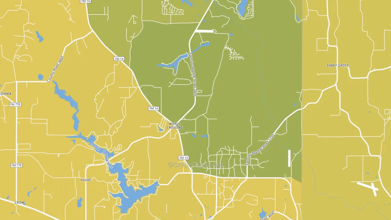 75765, TX Map of Theft Rates