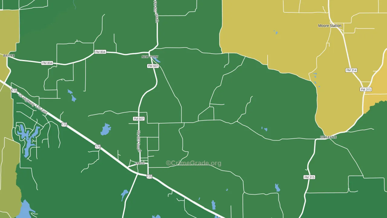 75770, TX Map of Theft Rates